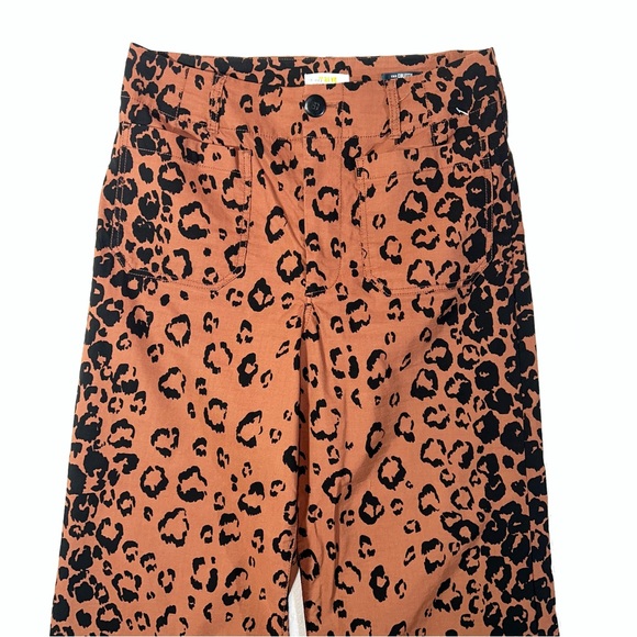 Maeve The Colette Wide Leg Pant Women's Size 30 Petite Leopard Cheetah Boho - Picture 5 of 9